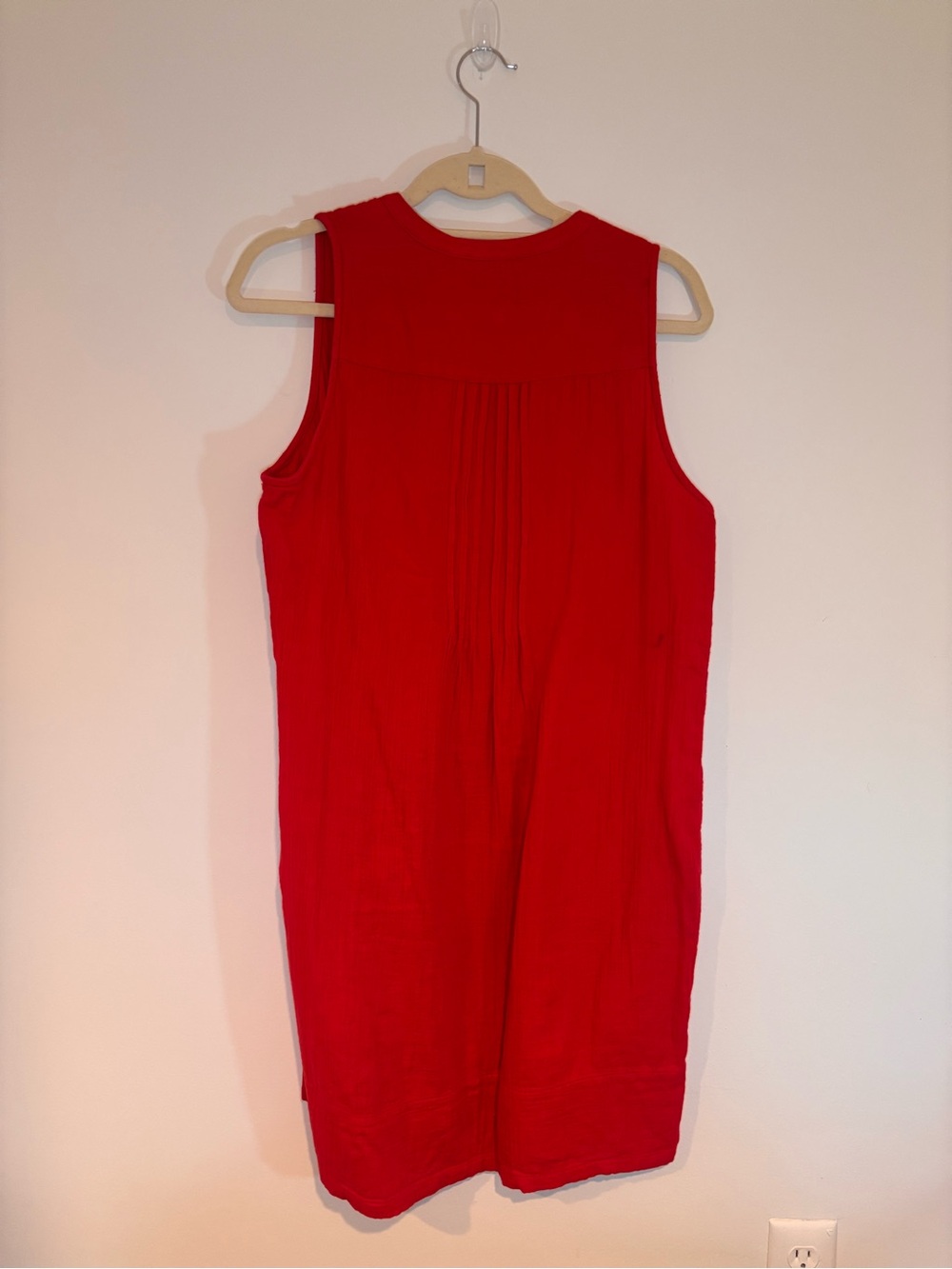 Quince 100% Organic Cotton Gauze Sleeveless Swing Dress - Small - Picture 7 of 9